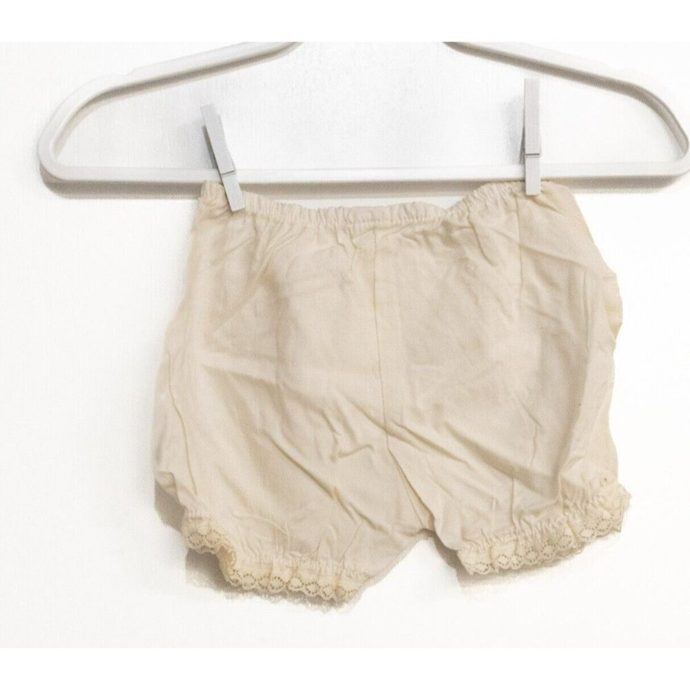 Sunflower Girls Ivory Polycotton Underwear Pump Trousers Victorian Ruffle 4T